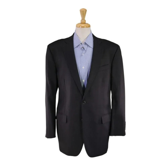 Brooks Brothers Madison Solid Charcoal Gray 2-Btn Wool Blazer Made in USA 43L